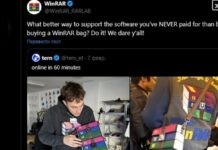 WinRAR попросили купить хотя бы их сумку WinRAR попросили купить хотя бы их сумку