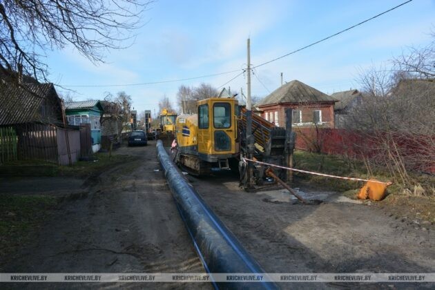 Узнали, какие работы ведутся в Кричеве по улице Сиротинина