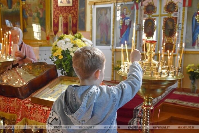 Православные кричевляне празднуют Вознесение Господне