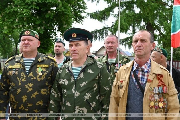 В День пограничника в Кричеве открыли мемориальную доску памяти земляка