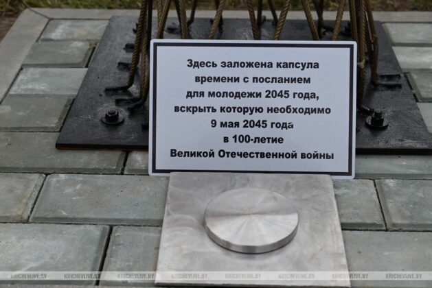 Послание к 100-летию Великой Победы и Дерево памяти: в Кричеве открыли новый арт-объект