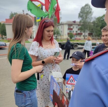 Кричевская ГАИ и молодежный отряд провели совместный рейд по повышению безопасности