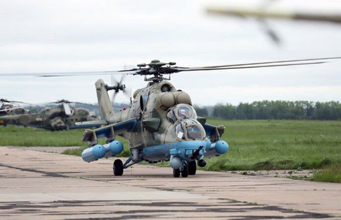 В Беларусь прибыли транспортно-боевые вертолеты Ми-35М в рамках военно-технического сотрудничества с Россией
