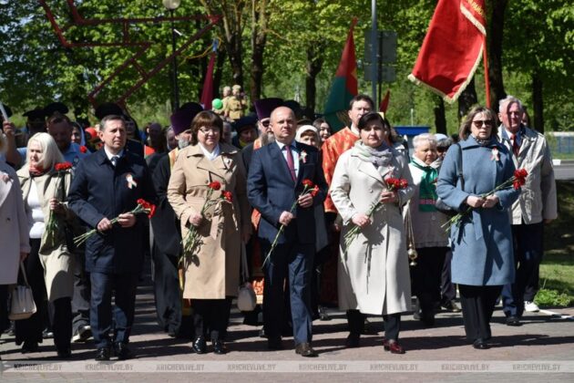 В Кричеве прошел торжественный митинг, посвященный Дню Победы
