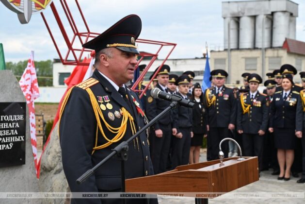 В Кричеве открыли памятный знак «100-летия районного отдела милиции»