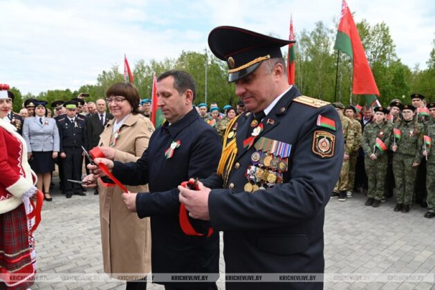 В Кричеве открыли памятный знак «100-летия районного отдела милиции»