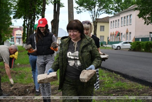 В Кричевском районе прошел субботник (фоторепортаж)