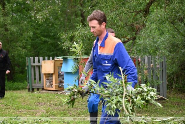 В Кричевском районе прошел субботник (фоторепортаж)