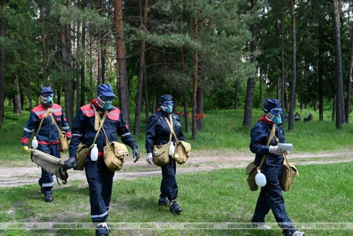В Кричеве прошли соревнования среди гражданских формирований