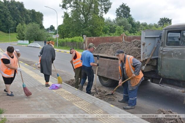 В Кричеве продолжается работа по подготовке к «Дожинкам»