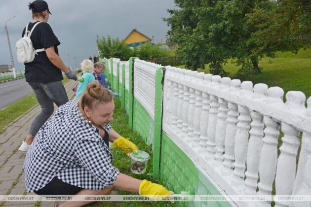 Общими усилиями к празднику: благоустройство Кричева перед фестивалем «Дожинки» продолжается