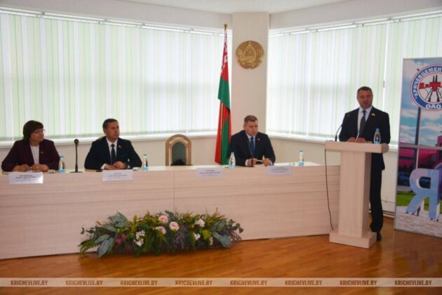 Узнали, зачем приезжал в Кричев председатель облсовета депутатов Александр Горошкин