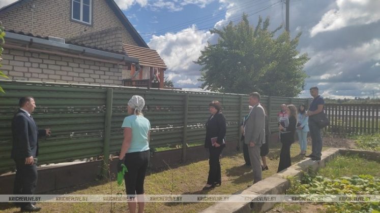 Целая делегация во главе с председателем райисполкома разъясняла кричевлянке, что ее забор – ее ответственность