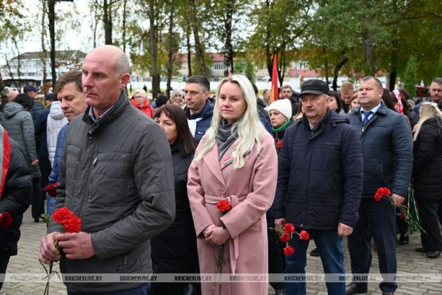 В Кричеве прошел митинг, приуроченный к 82-й годовщине освобождения города от немецко-фашистских захватчиков