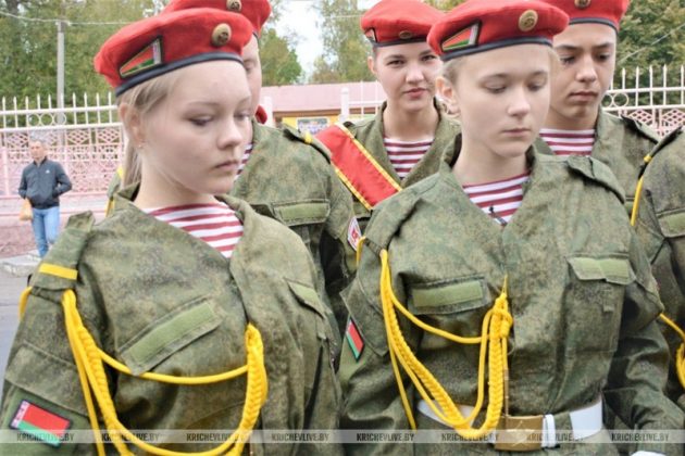 На праздник города в Кричев приехали военные из Могилева
