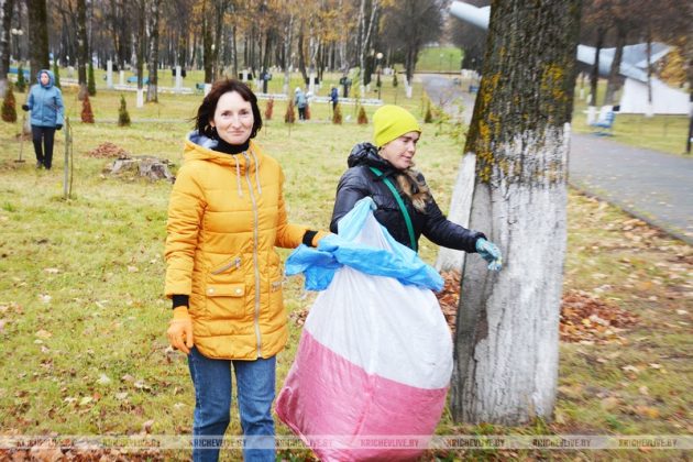 Республиканский субботник: как жители Кричева делают свой город краше