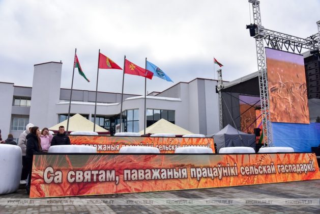 Подготовка к Дожинкам-2025 в Кричеве идет полным ходом: фотофакт