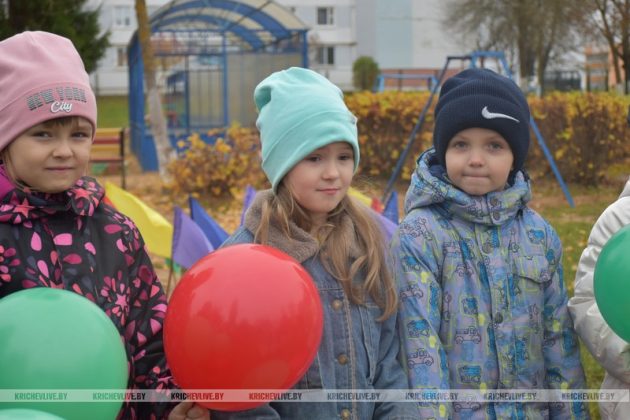 В детском саду Кричева открыли инклюзивную игровую площадку