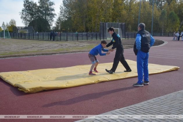Спортивная программа проходит на стадионе «Сож-2002» в Кричеве