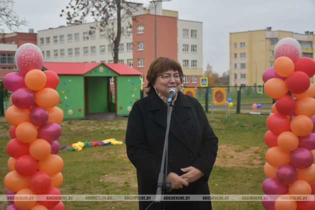 В детском саду Кричева открыли инклюзивную игровую площадку