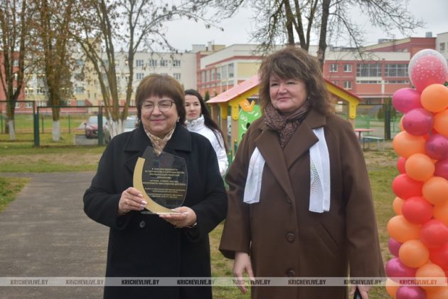 В детском саду Кричева открыли инклюзивную игровую площадку