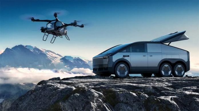 Пробное производство автомобилей с летающим модулем запустили в Китае Пробное производство автомобилей с летающим модулем запустили в Китае