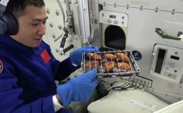 Китайские космонавты впервые приготовили барбекю на орбитальной станции Китайские космонавты впервые приготовили барбекю на орбитальной станции