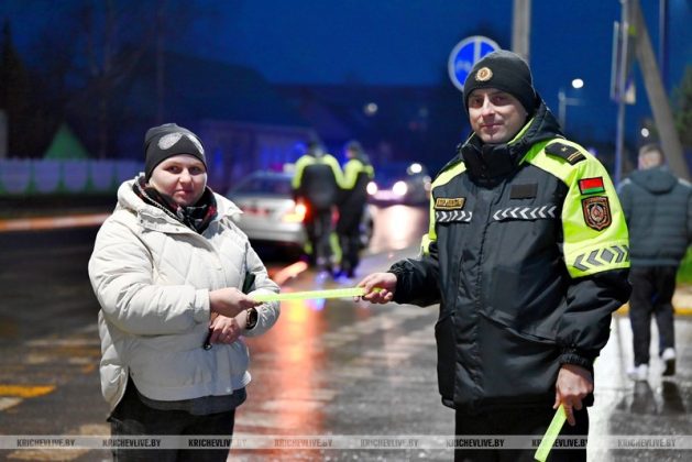 Акция по безопасности пешеходов прошла в Кричеве