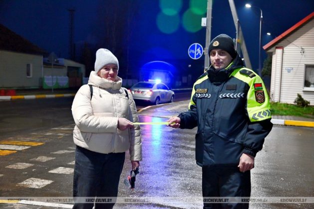 Акция по безопасности пешеходов прошла в Кричеве