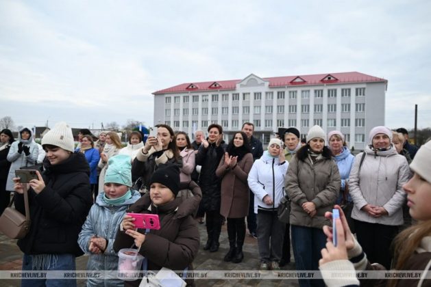 Обновленную детскую площадку открыли в Кричеве