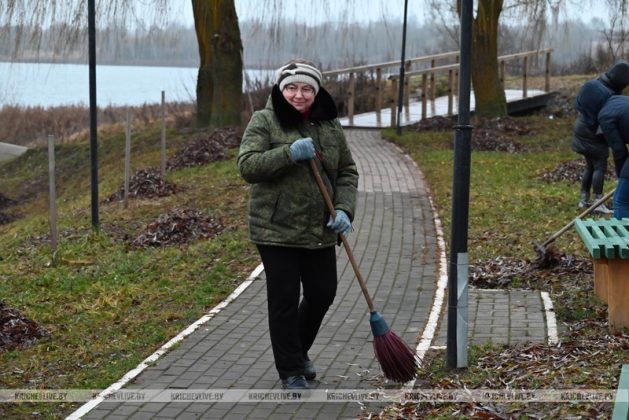 В Кричеве прошел последний в 2025 году субботник