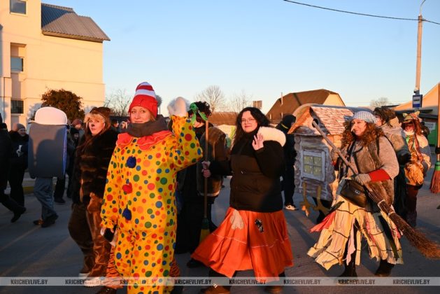 В Кричеве прошло шествие дедов морозов и выбрали самую креативную елку