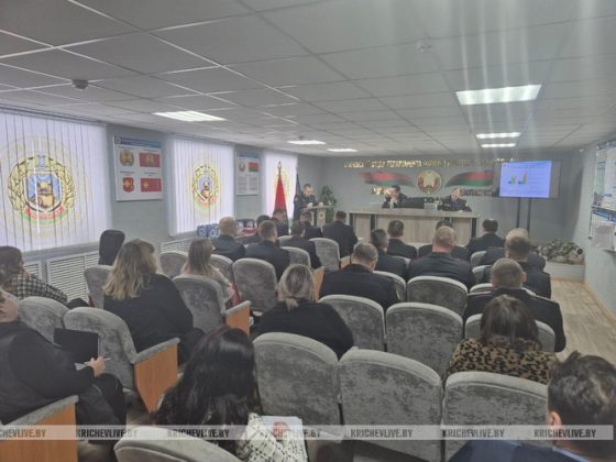 Подведение итогов состоялось в Кричевском отделе Департамента охраны МВД Республики Беларусь