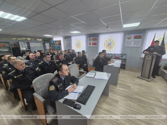 Подведение итогов состоялось в Кричевском отделе Департамента охраны МВД Республики Беларусь