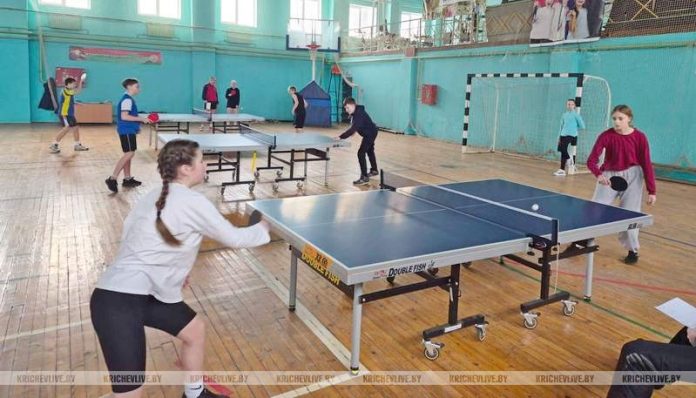 Итоги турнира по настольному теннису среди школьников Кричева