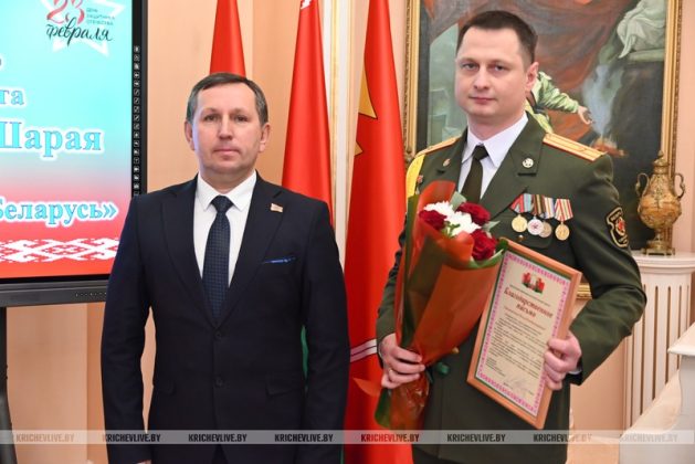 В Кричеве чествовали защитников Отечества