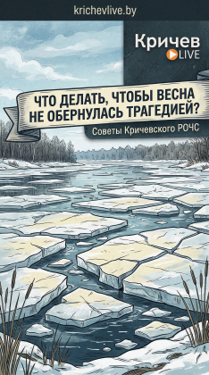 Кричевские спасатели предупреждают: выход на весенний лед смертельно опасен