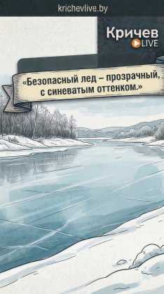 Кричевские спасатели предупреждают: выход на весенний лед смертельно опасен