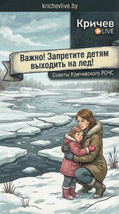 Кричевские спасатели предупреждают: выход на весенний лед смертельно опасен