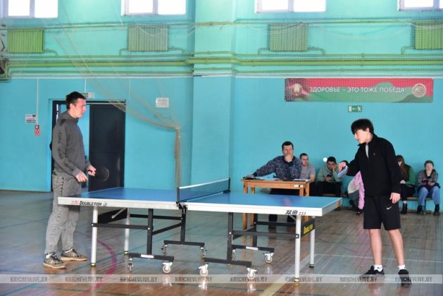 В Кричеве прошёл турнир по настольному теннису среди молодежи