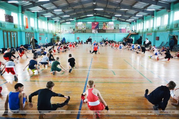 104 юных  боксера из  шести городов встретились на спарринге в Кричеве