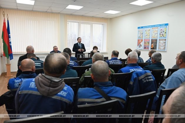 В рамках ЕДИ председатель райисполкома пообщался с коллективом Водоканала