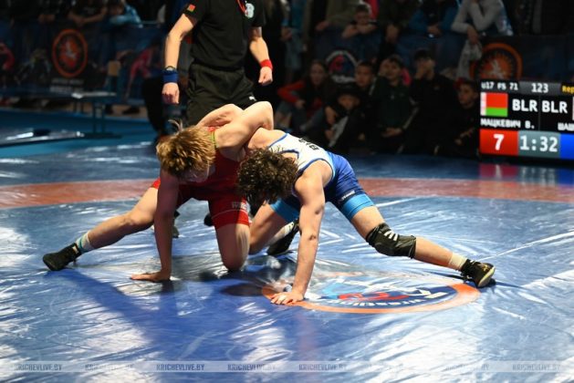В Кричеве проходит международный турнир по вольной борьбе