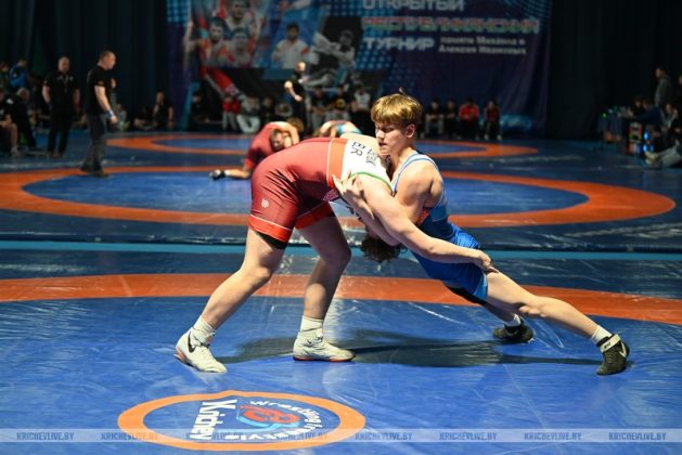 В Кричеве проходит международный турнир по вольной борьбе