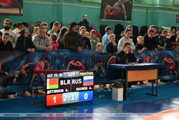 В Кричеве проходит международный турнир по вольной борьбе