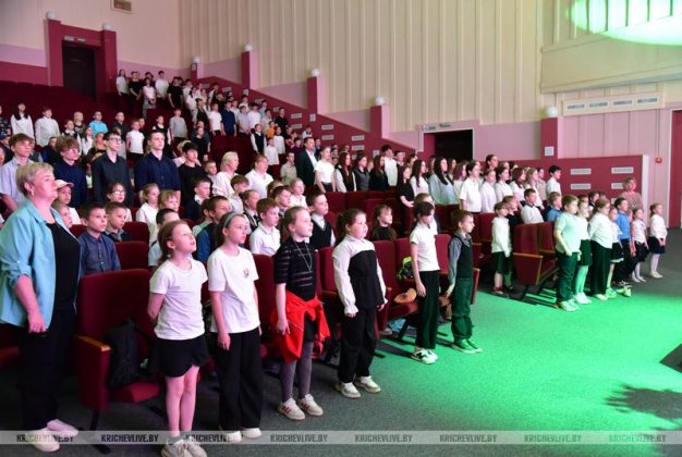 Документальный фильм о Государственном гимне Республики Беларусь показали в Кричеве