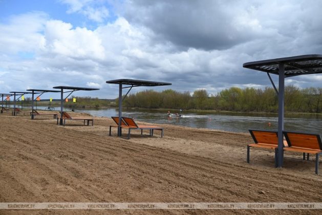 В Кричеве открыли пляж «Песчаный берег»