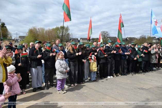 В Кричеве открыли пляж «Песчаный берег»