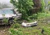 Ушел в неуправляемый занос и врезался в бетонный забор Кричев | Новости Кричева и Кричевского района