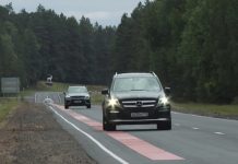 На подъезде к Беловежской пуще завершены работы по нанесению музыкальной разметки На подъезде к Беловежской пуще завершены работы по нанесению музыкальной разметки
